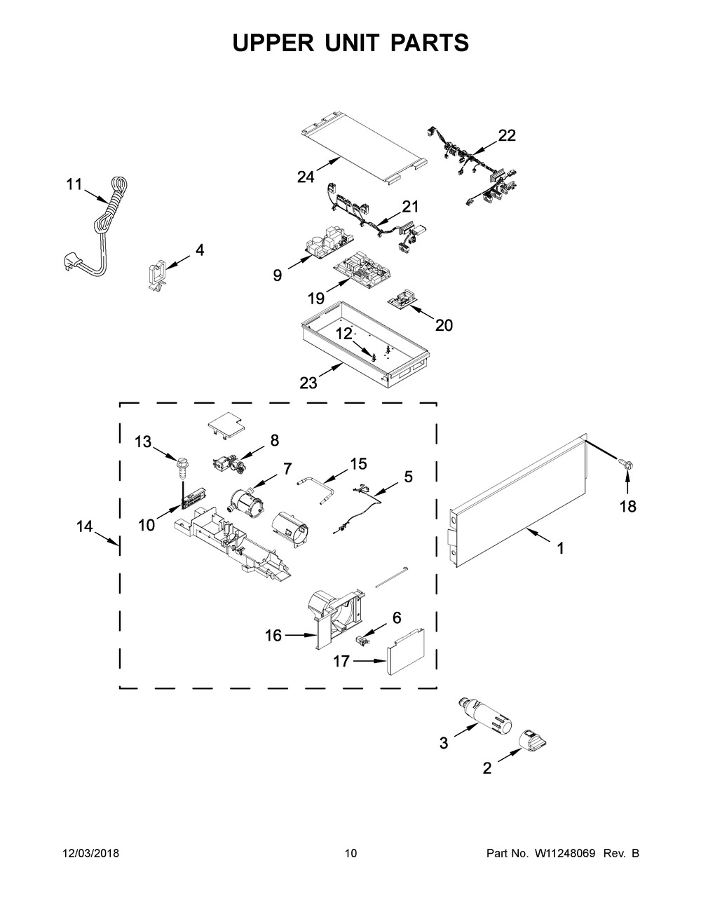 W11248063 Refrigerator Certified Refurbished Filter Housing Mounting Kit