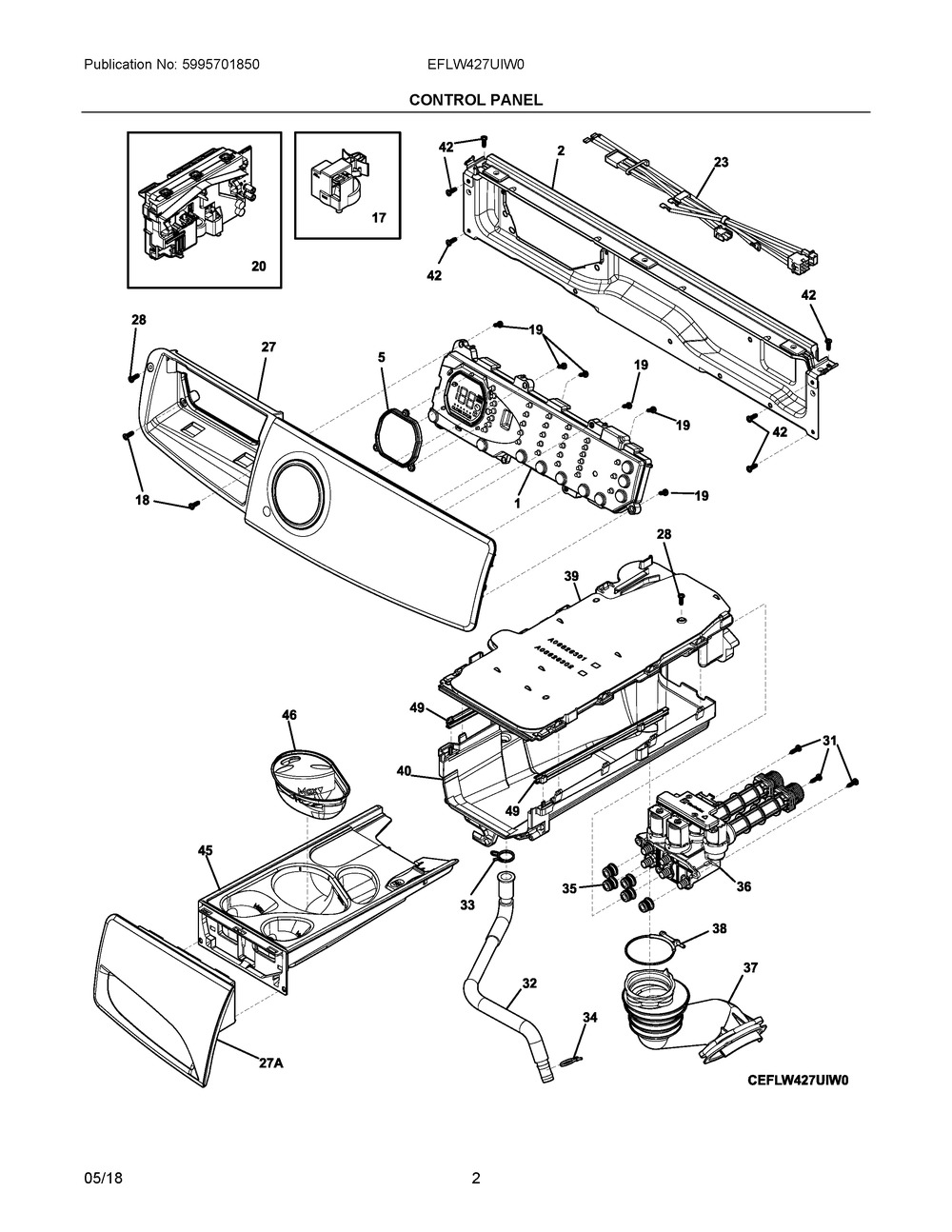 5304514793 Certified Refurbished Washer Drawer Assy - XPart Supply