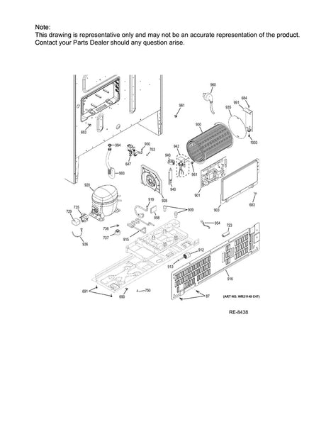 WG03F06749 Refrigerator Certified Refurbished Valve Water ISO ASM - XPart Supply