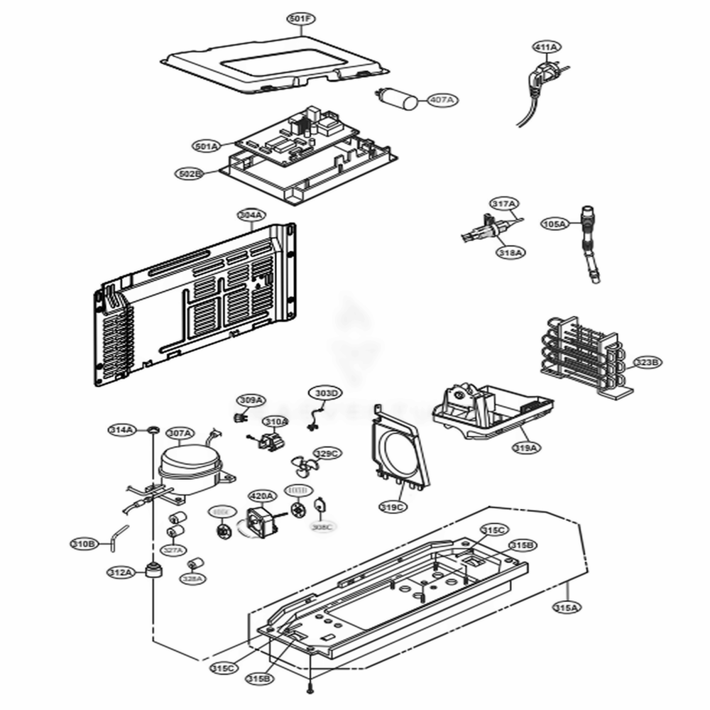 EBR79956004 Certified Refurbished Fridge Main PCB Assembly